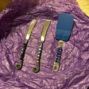 Beaded Serving Utensil Set